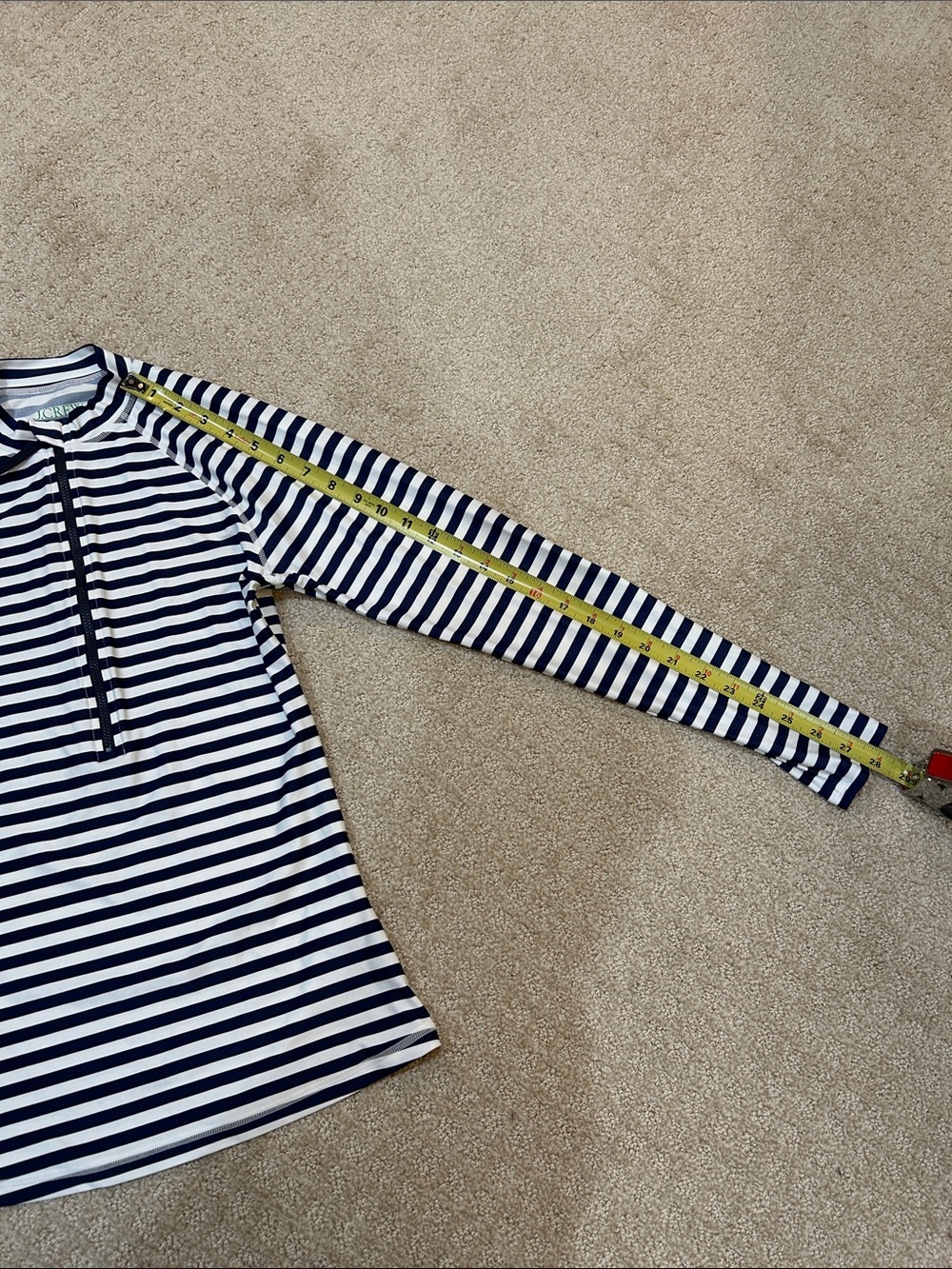 J. Crew Long-sleeve rash guard in stripe M - Picture 8 of 8